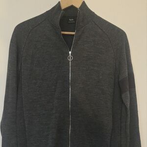 Dark Gray Zip-Up Hoodie